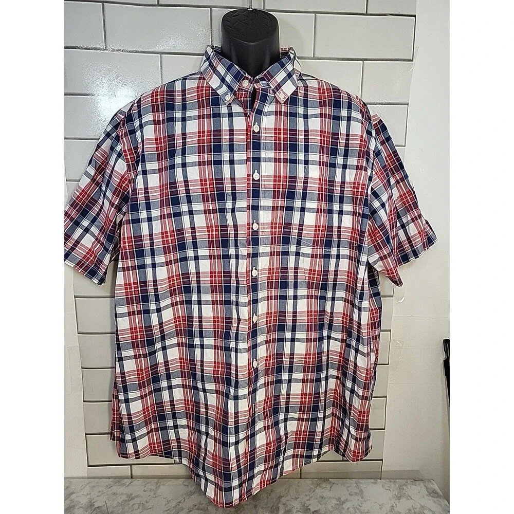 Lot Of 3 Men's 2XL Short Sleeve Shirts Cremieux Under Armour Craft & Barrow - Picture 6 of 15